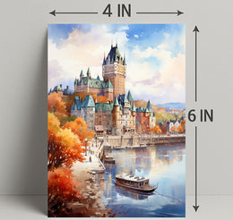 Autumn In Quebec City Poster