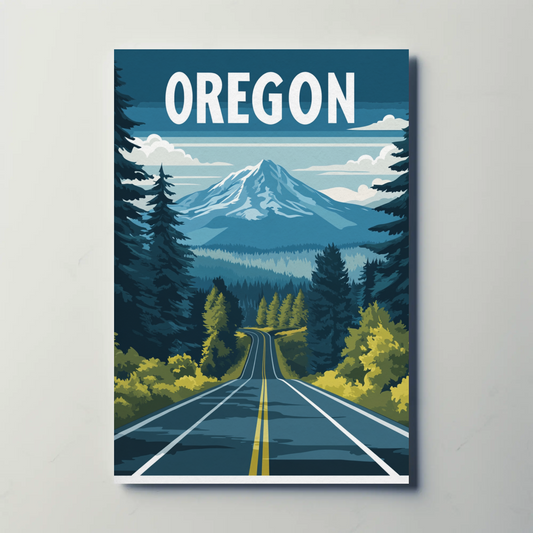 Oregon Vintage Poster