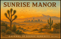 Sunrise Manor Scenic Serenity Travel Poster