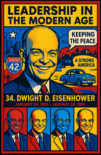 Dwight D. Eisenhower 34th President Poster PosterGoat