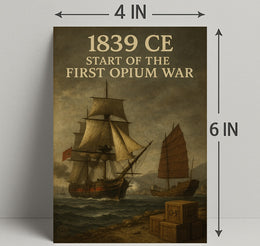 1839 CE First Opium War Historical Poster Print PosterGoat