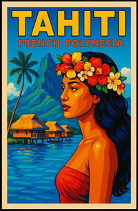 Tahiti French Polynesia Poster