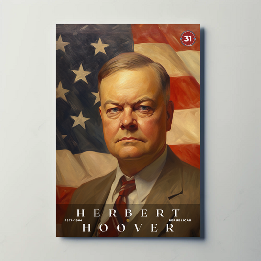 Herbert Hoover 31st President Of The United States Portrait
