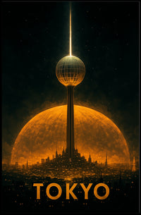 Futuristic Tokyo Poster