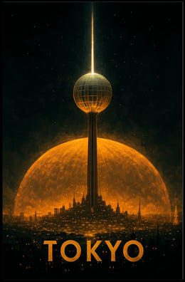 Futuristic Tokyo Poster