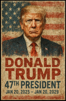 Trump Vision Resolve Patriotic Poster