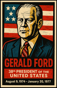 Gerald Ford 38th President Poster