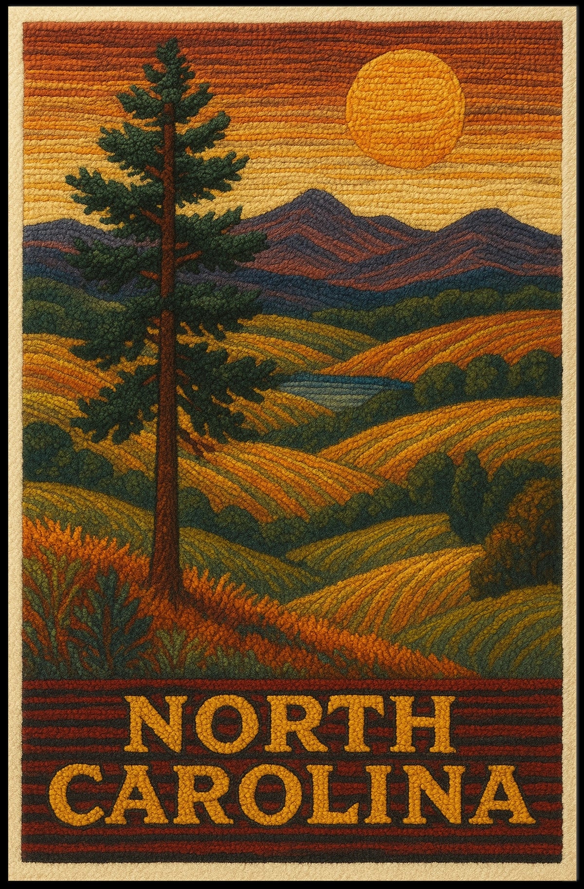 North Carolina Landscape Poster