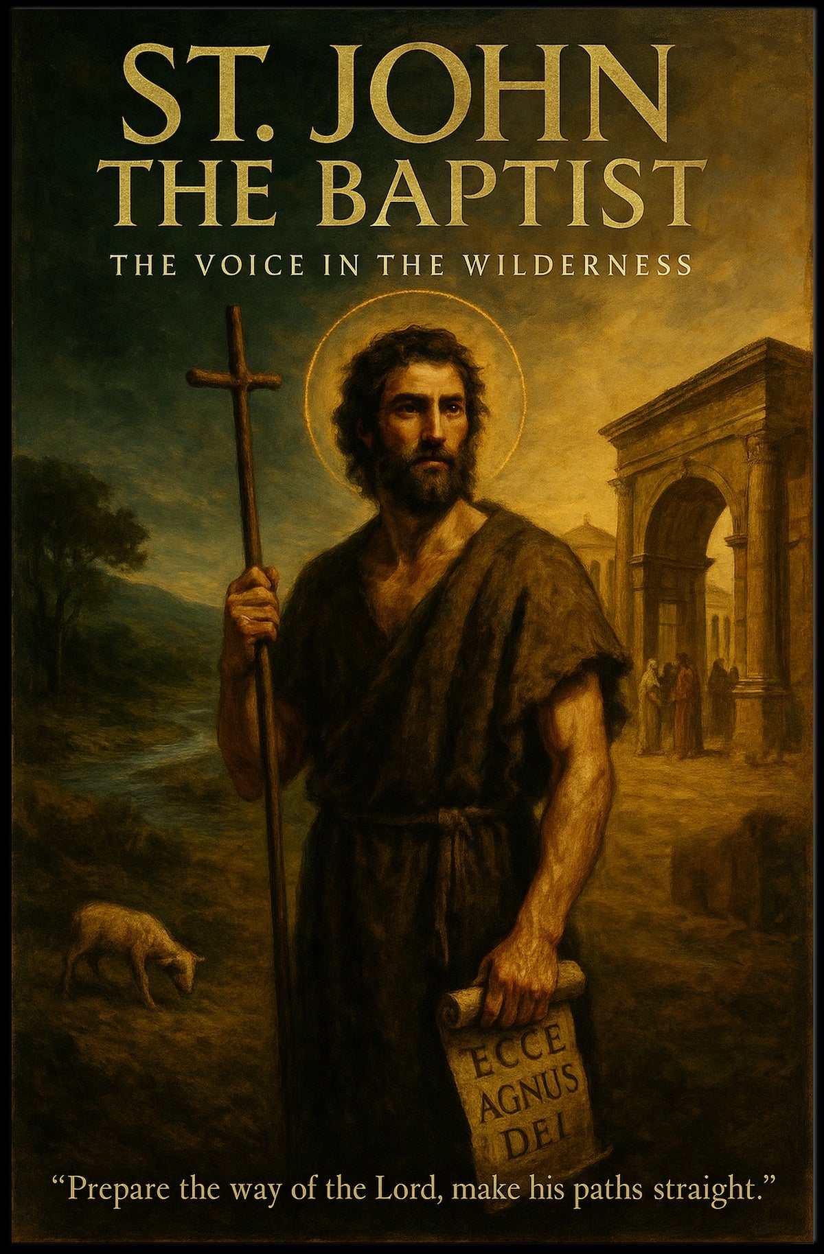 St. John the Baptist The Voice in the Wilderness Poster