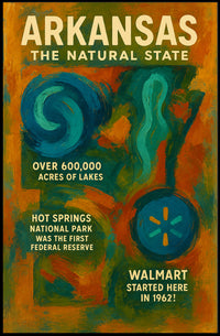 Arkansas The Natural State Poster