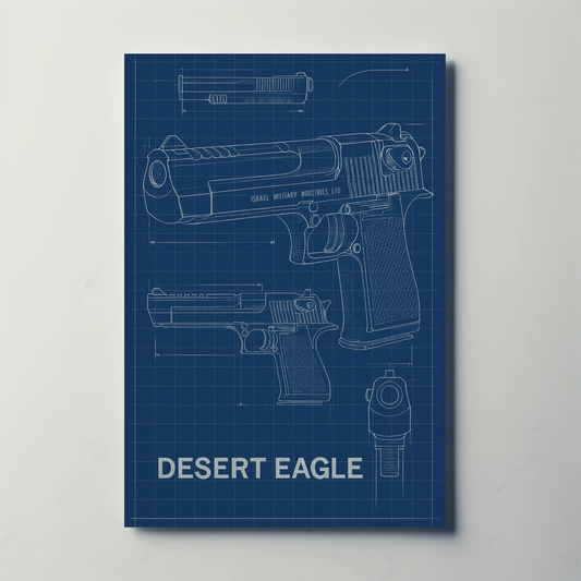 Desert Eagle Technical Blueprint IMIS Poster
