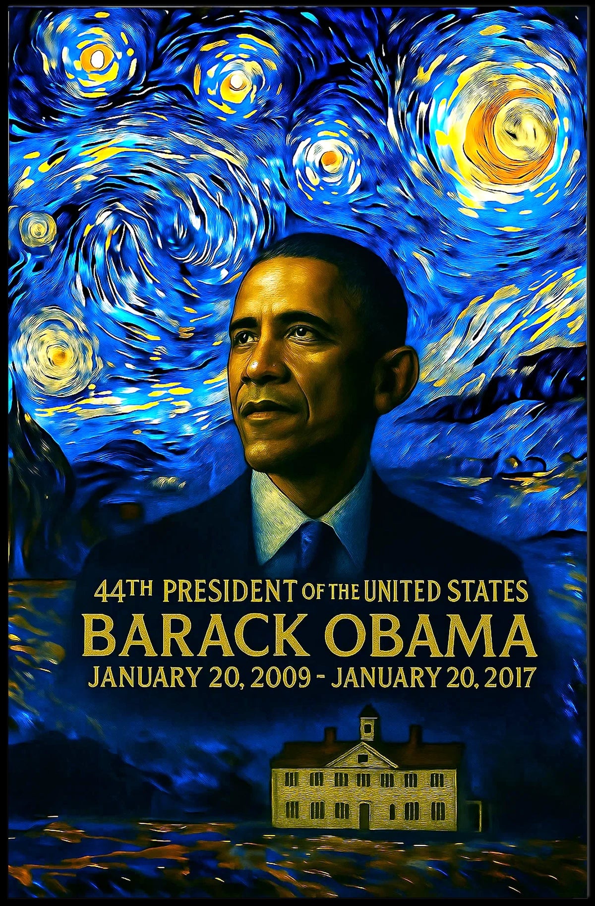 Barack Obama 44th President of the United States Presidential Masterpiece Series Poster