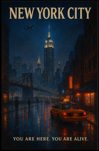 New York City You Are Here. You Are Alive Poster