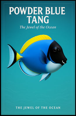 Powder Blue Tang The Jewel of the Ocean Poster PosterGoat