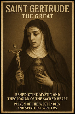 Saint Gertrude The Great Poster