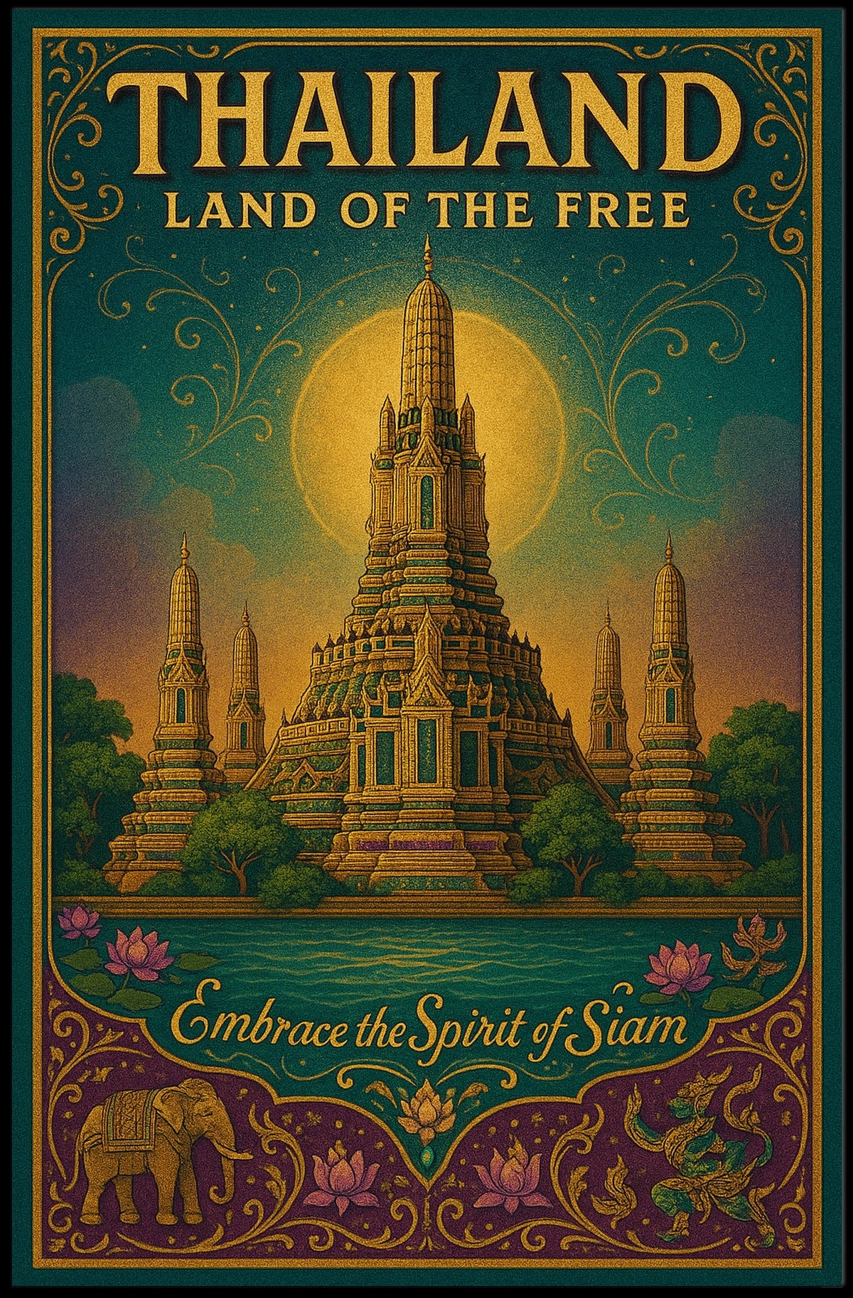 Thailand Land Of The Free Poster