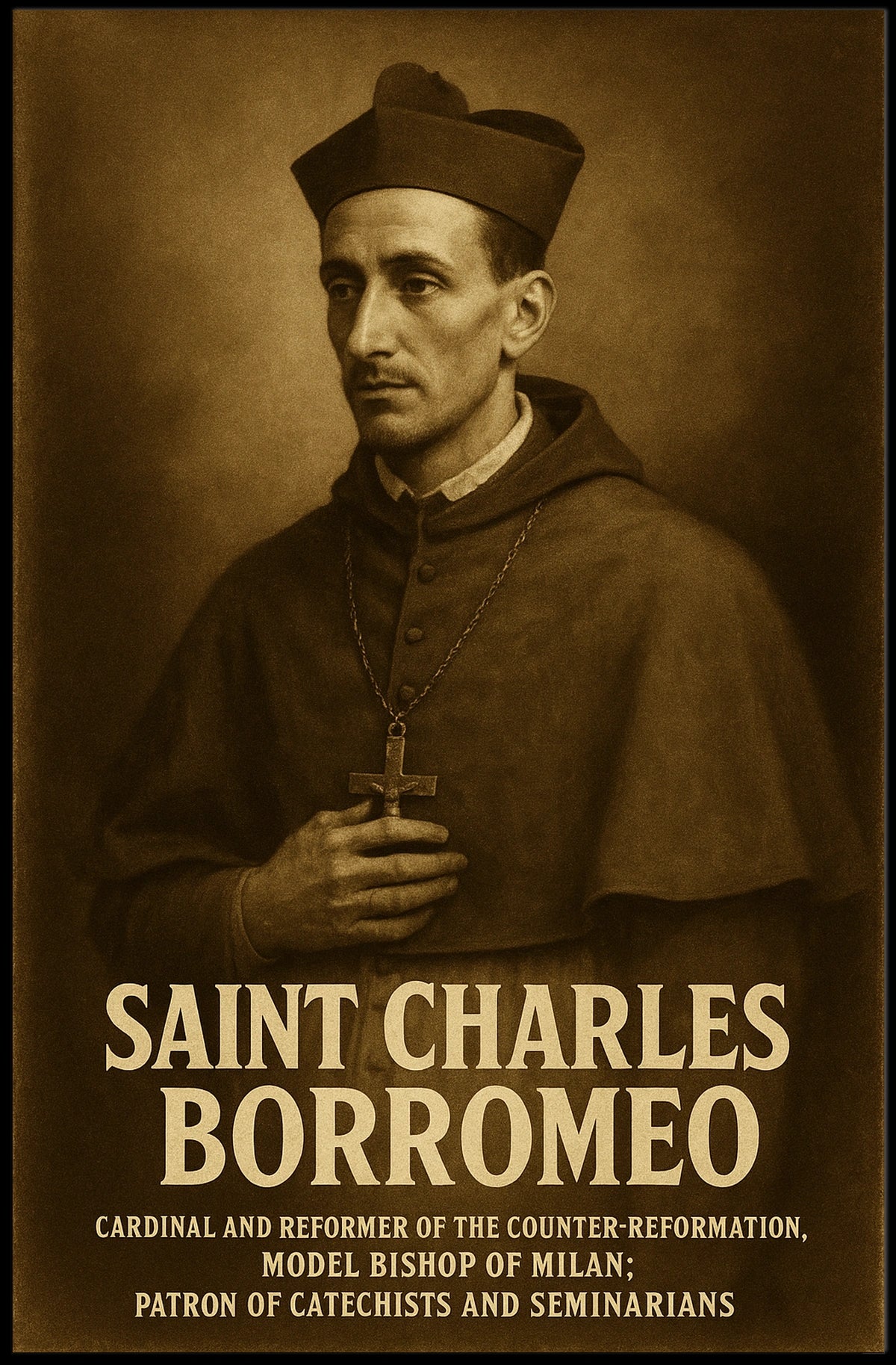 Saint Charles Borromeo Cardinal And Poster