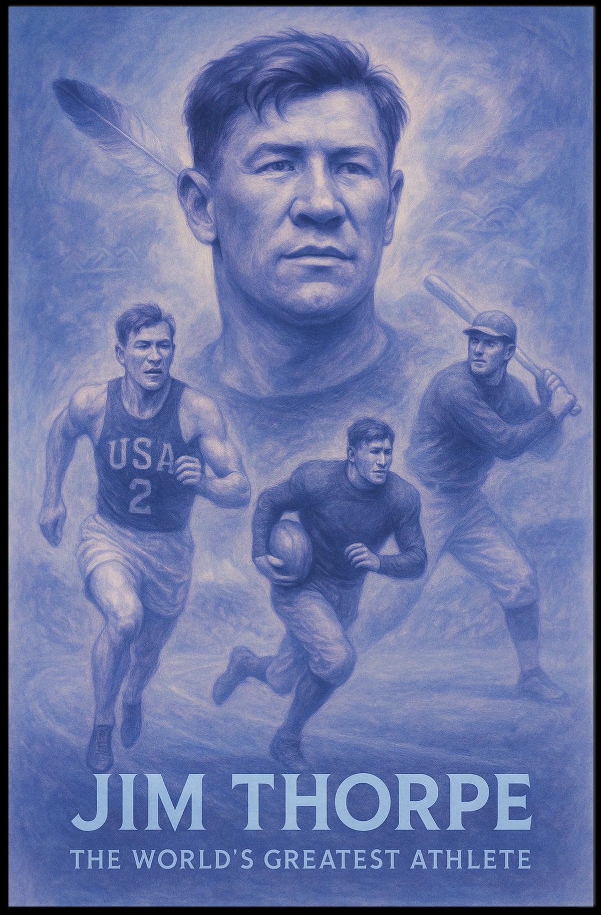 Jim Thorpe Legendary Athlete Jim Thorpe Poster