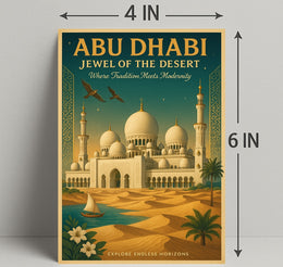 Abu Dhabi Jewel of the Desert Cultural or Heritage Poster