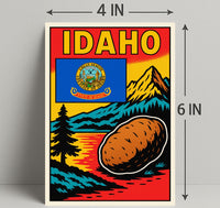 Idaho The Gem State Poster PosterGoat