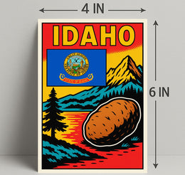 Idaho The Gem State Poster PosterGoat