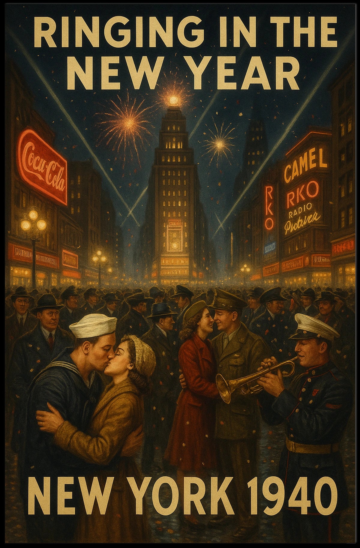 Ringing in the New Year New York 1940 Poster