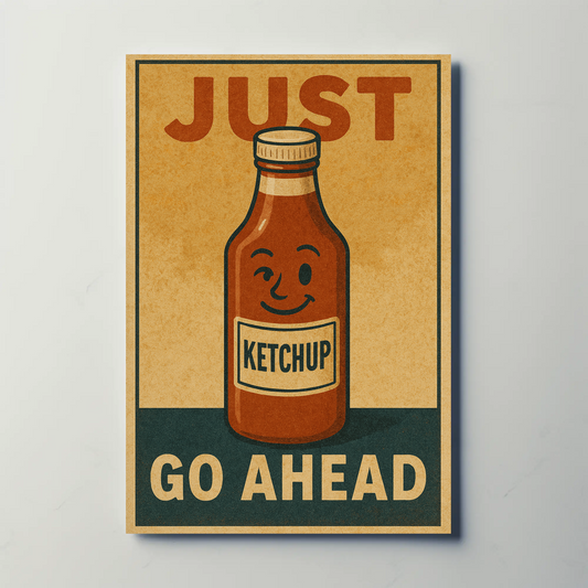 Just Ketchup Go Ahead Parody Poster
