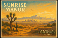 Gateway to Scenic Serenity Travel Poster