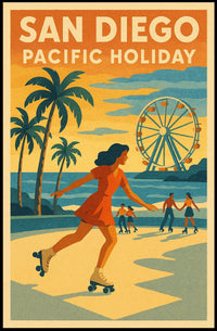 San Diego Pacific Poster