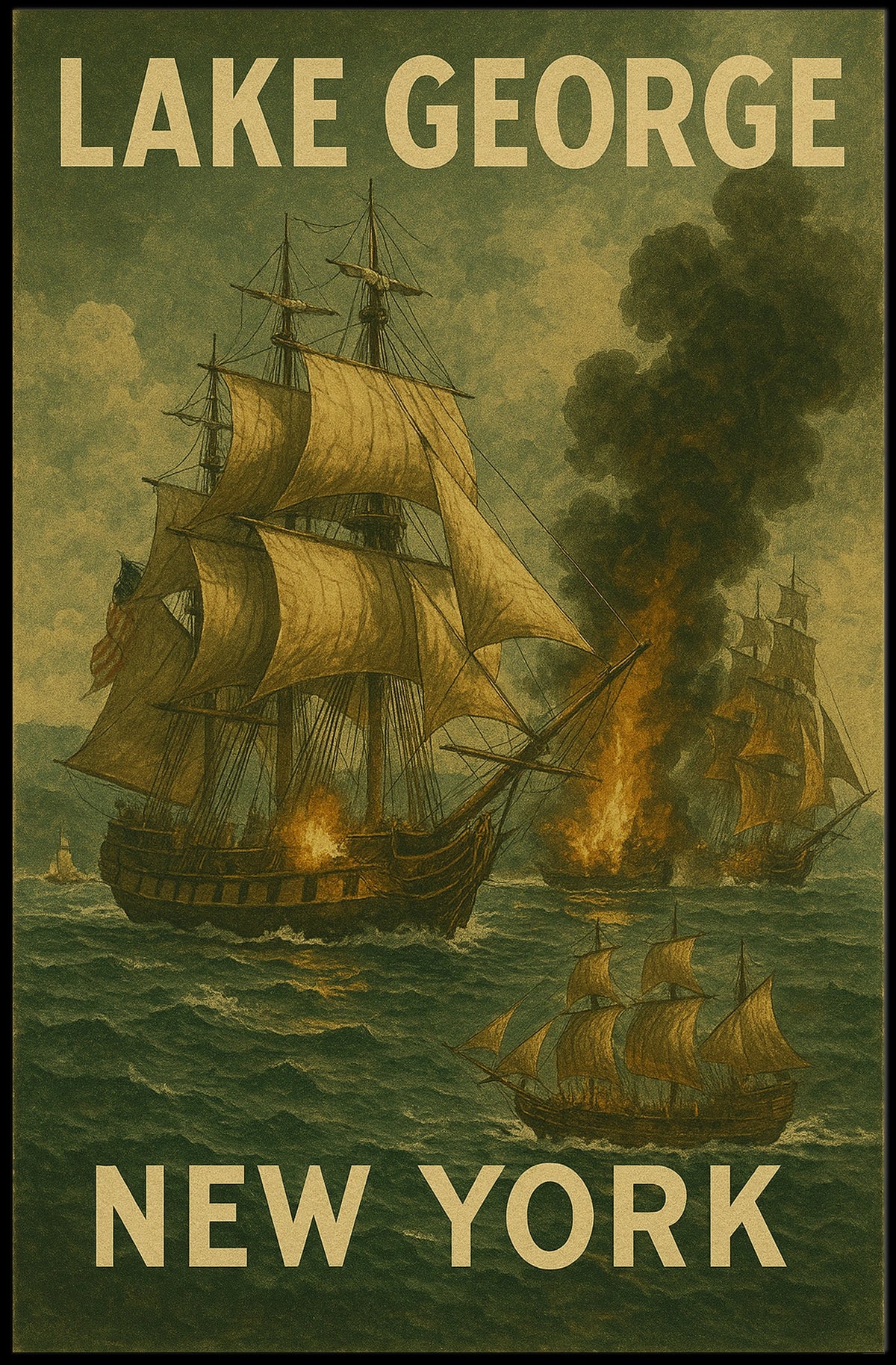 Lake George Maritime Scene Poster