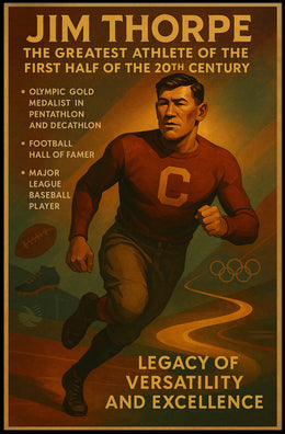 Celebrating Jim Thorpe's Athletic Legacy Poster