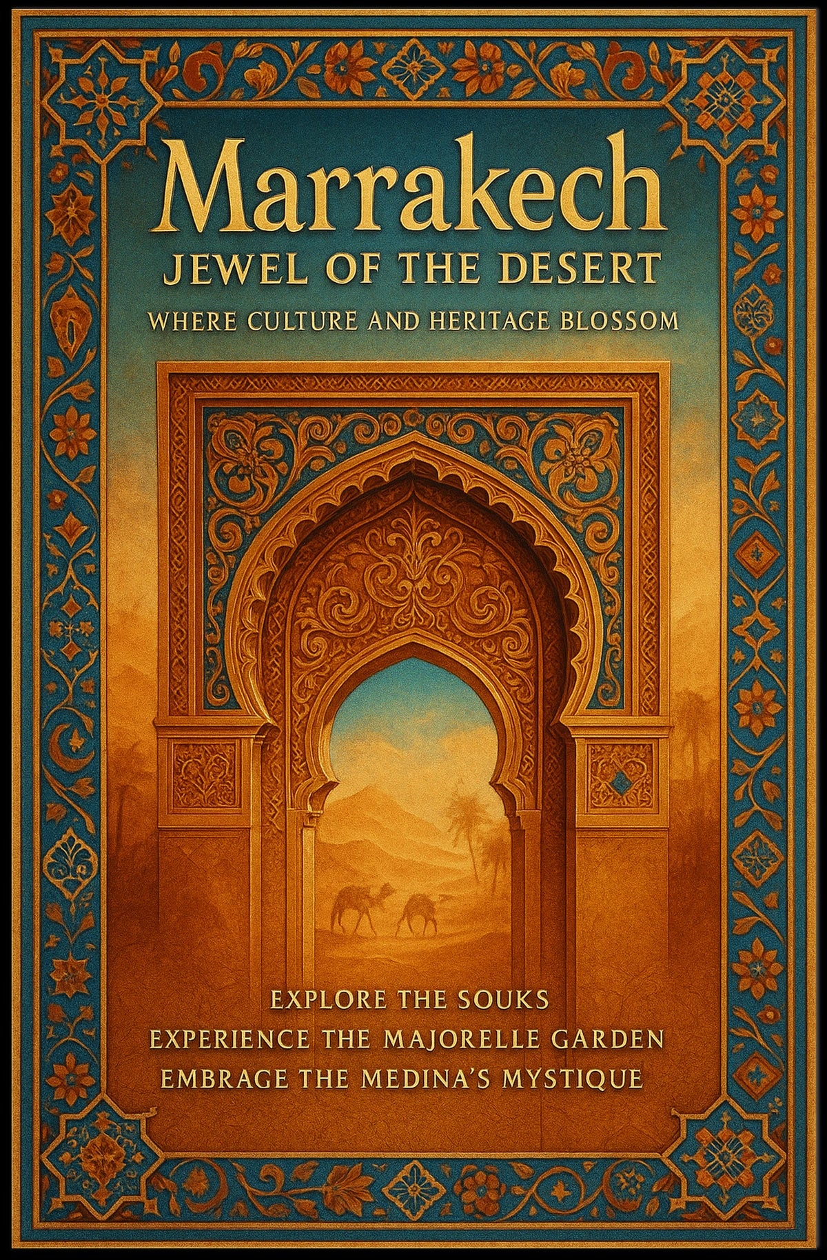 Marrakech Jewel of the Desert Poster