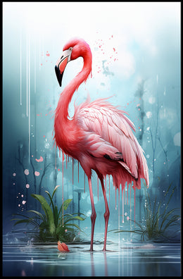 The Majestic Flamingo Poster