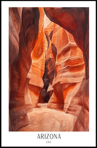 Arizona Canyon Adventure: Timeless Travel Poster PosterGoat