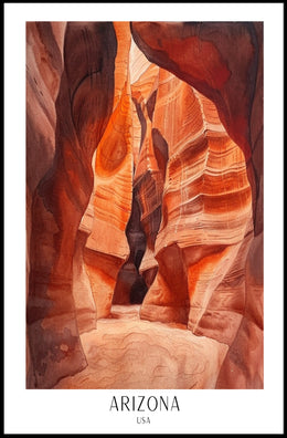 Arizona Canyon Adventure: Timeless Travel Poster PosterGoat