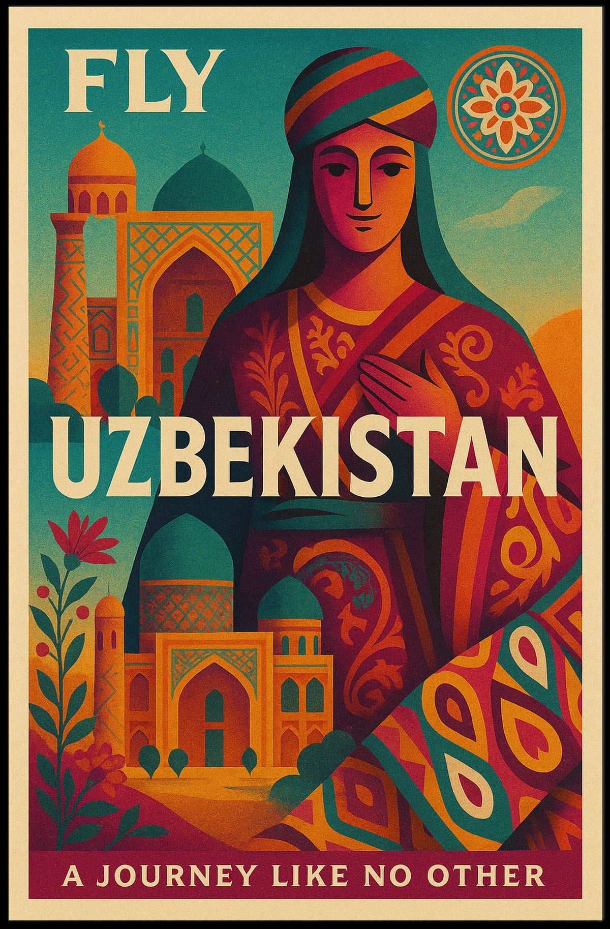 Fly Uzbekistan A Journey Like No Other Poster