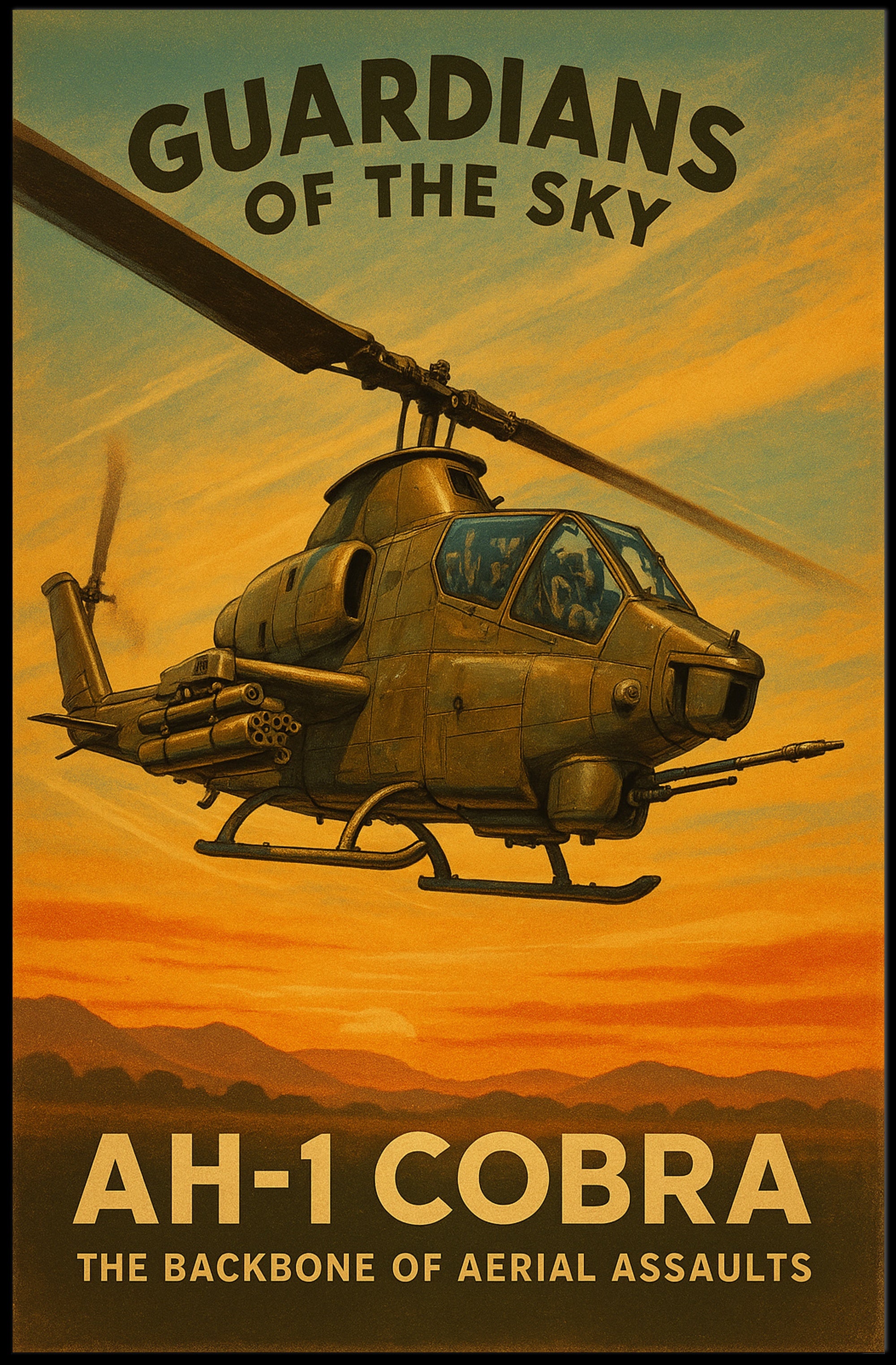 Guardians of the Sky: Military Recruitment Poster