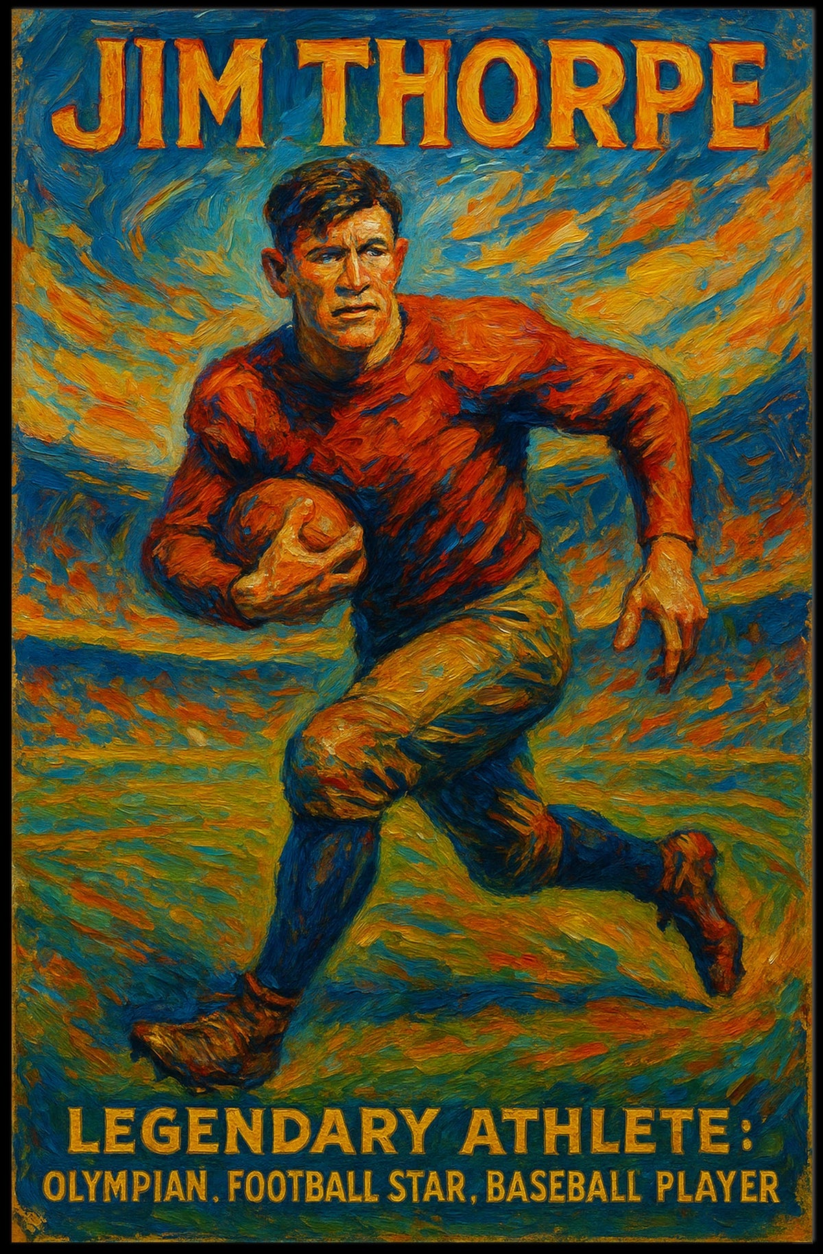 Jim Thorpe Legendary Athlete Jim Thorpe Poster
