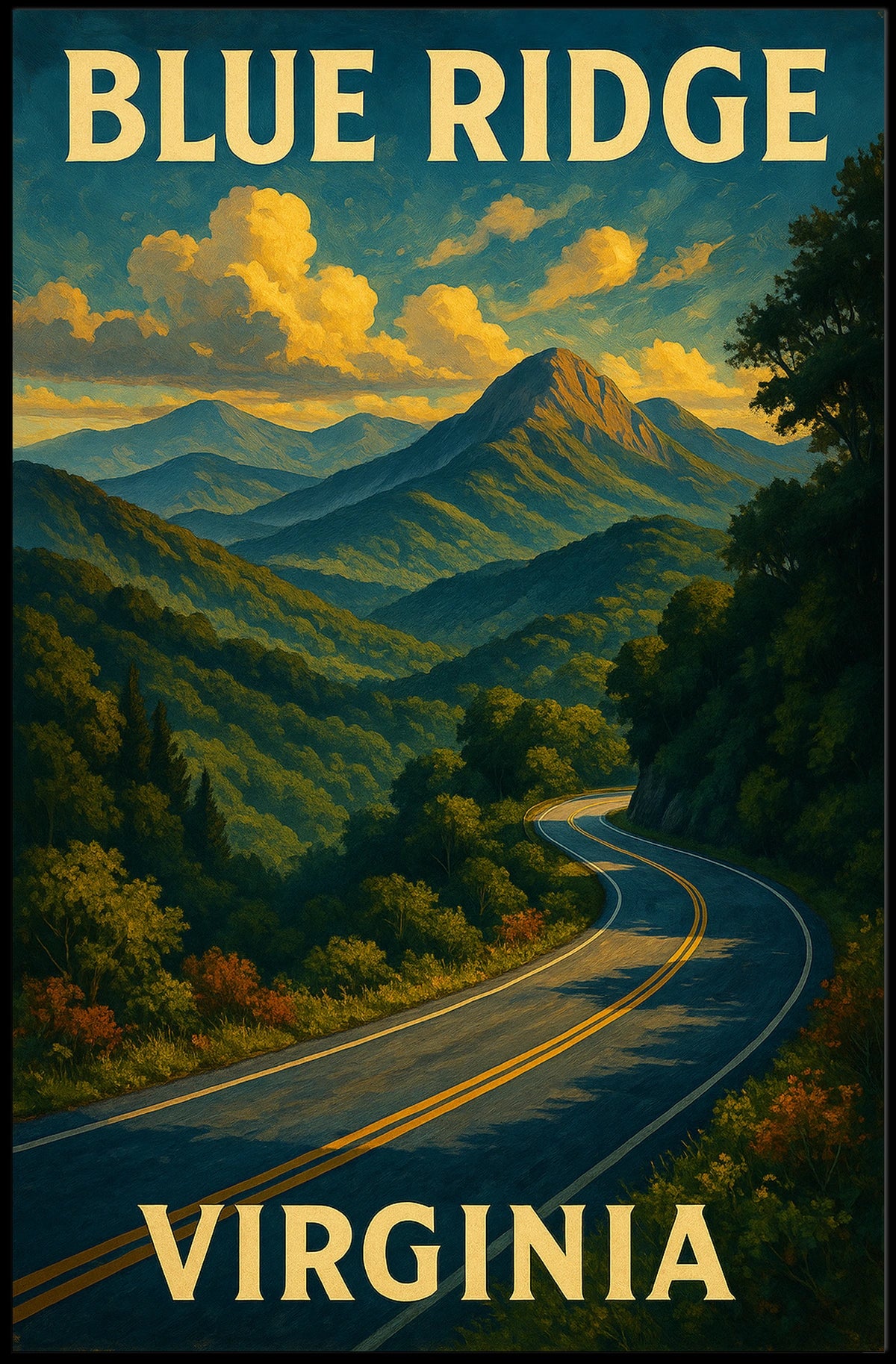 Blue Ridge Virginia Poster