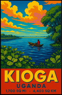 Lake Kioga, Uganda Poster