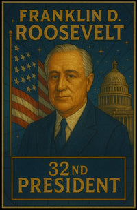 Franklin D. Roosevelt – 32nd President Poster PosterGoat