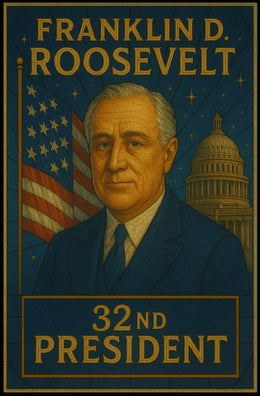 Franklin D. Roosevelt – 32nd President Poster PosterGoat