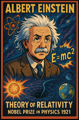 Albert Einstein Theory Of Relativity Poster