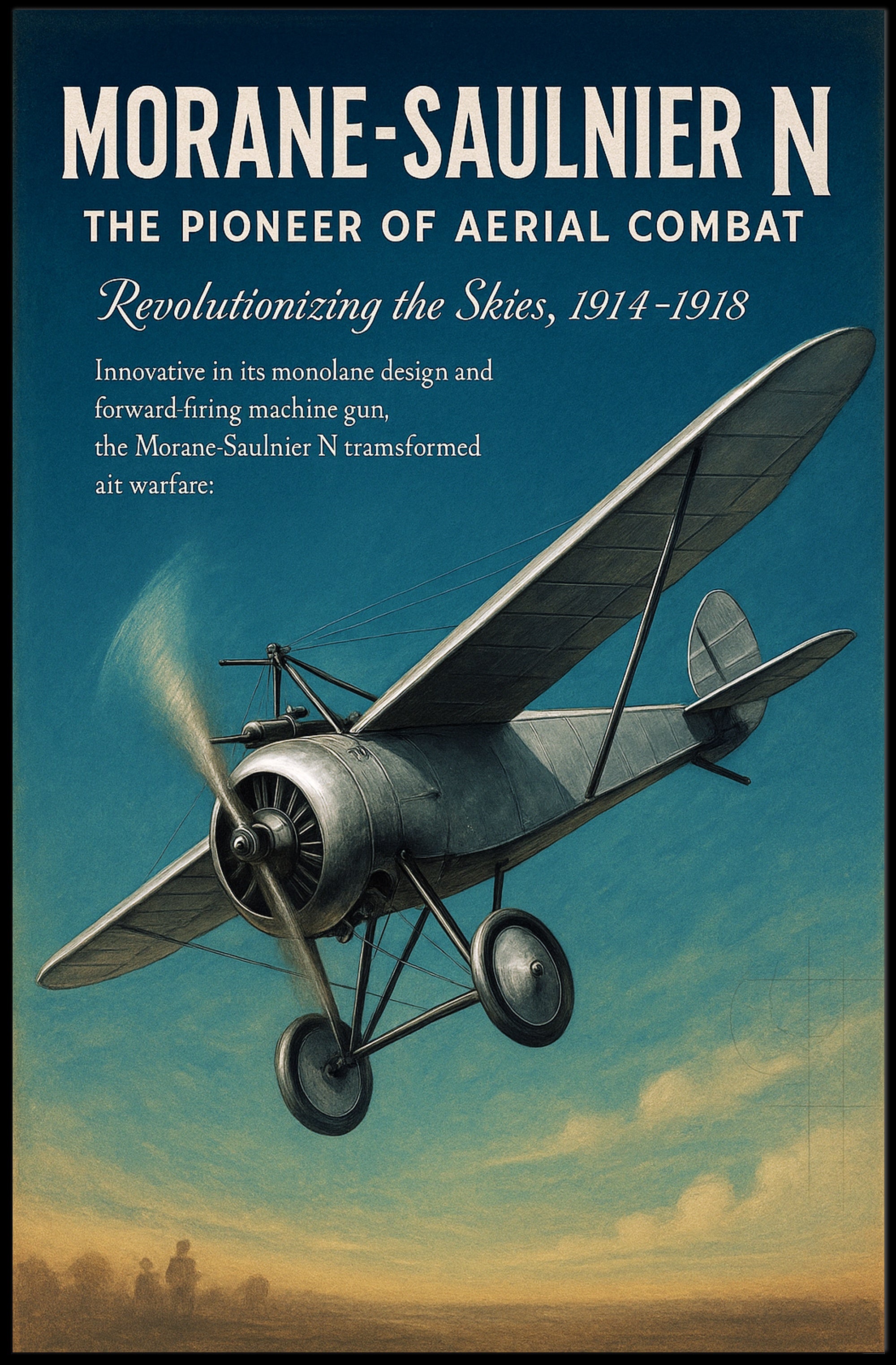 Morane-Saulnier N The Pioneer of Aerial Combat Poster PosterGoat