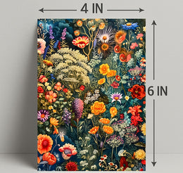 Vibrant Floral Symphony William Morris Art Poster