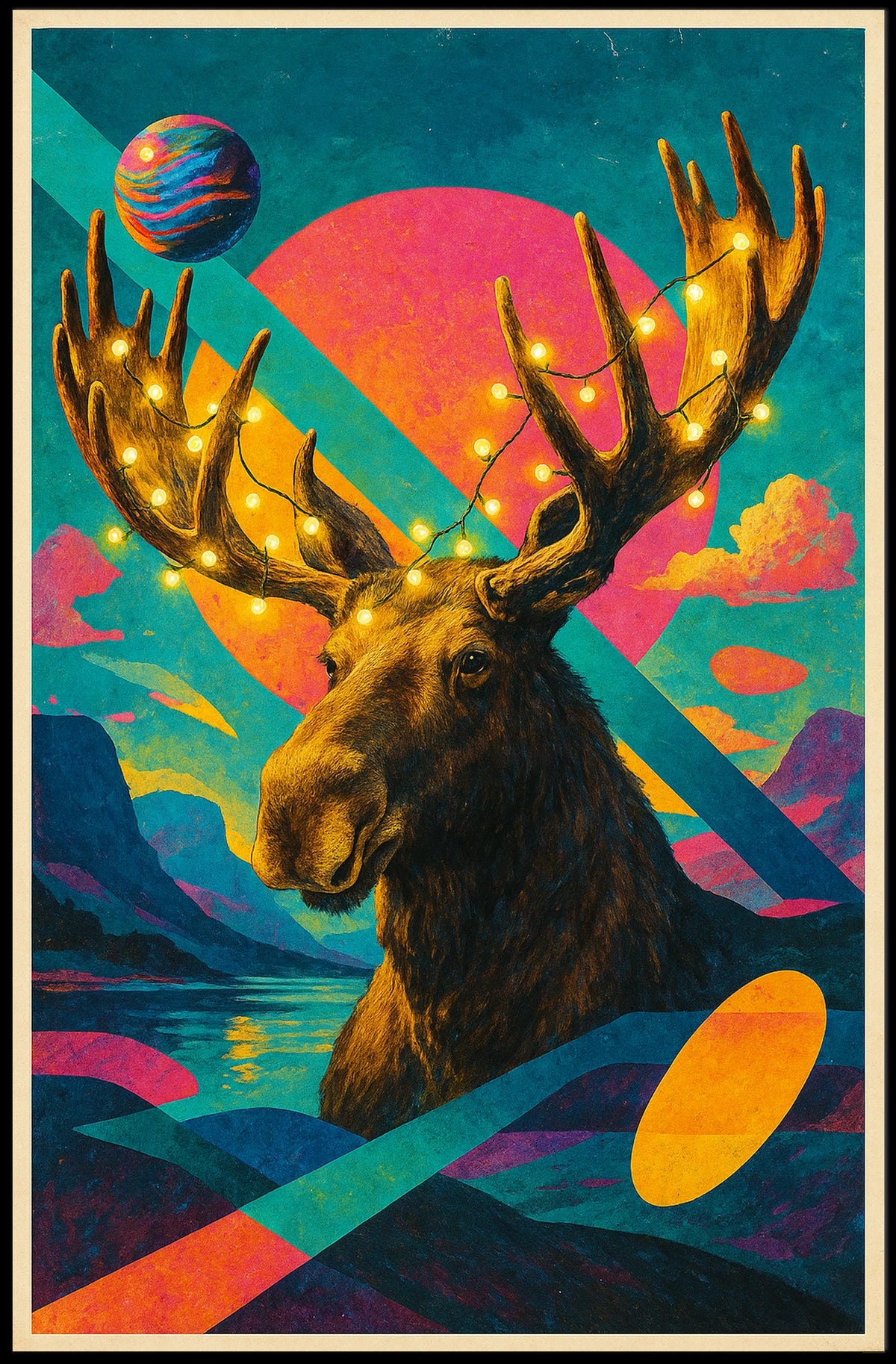 Cosmic Moose Adventure Poster