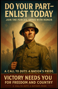 Enlist Today A Call To Duty Poster