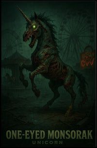 One-Eyed Monsorak Unicorn Poster