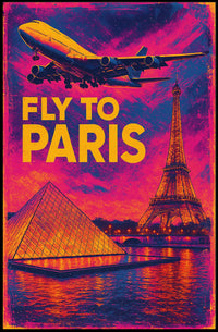 Fly To Paris Poster