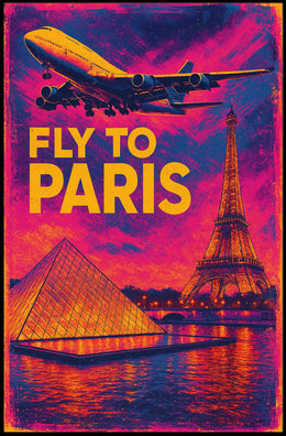 Fly To Paris Poster